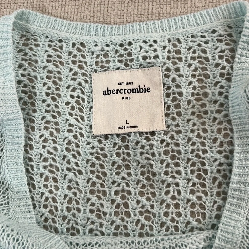 2/$15 Mint colored Abercrombie Kids Sweater in Size L. - Picture 3 of 5